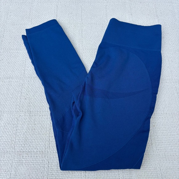 Amazon Pants - Women's Small AMAZON Royal Blue Sculpt Seamless Scrunch Workout Contour Leggings